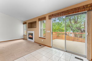 Slider off kitchen to deck