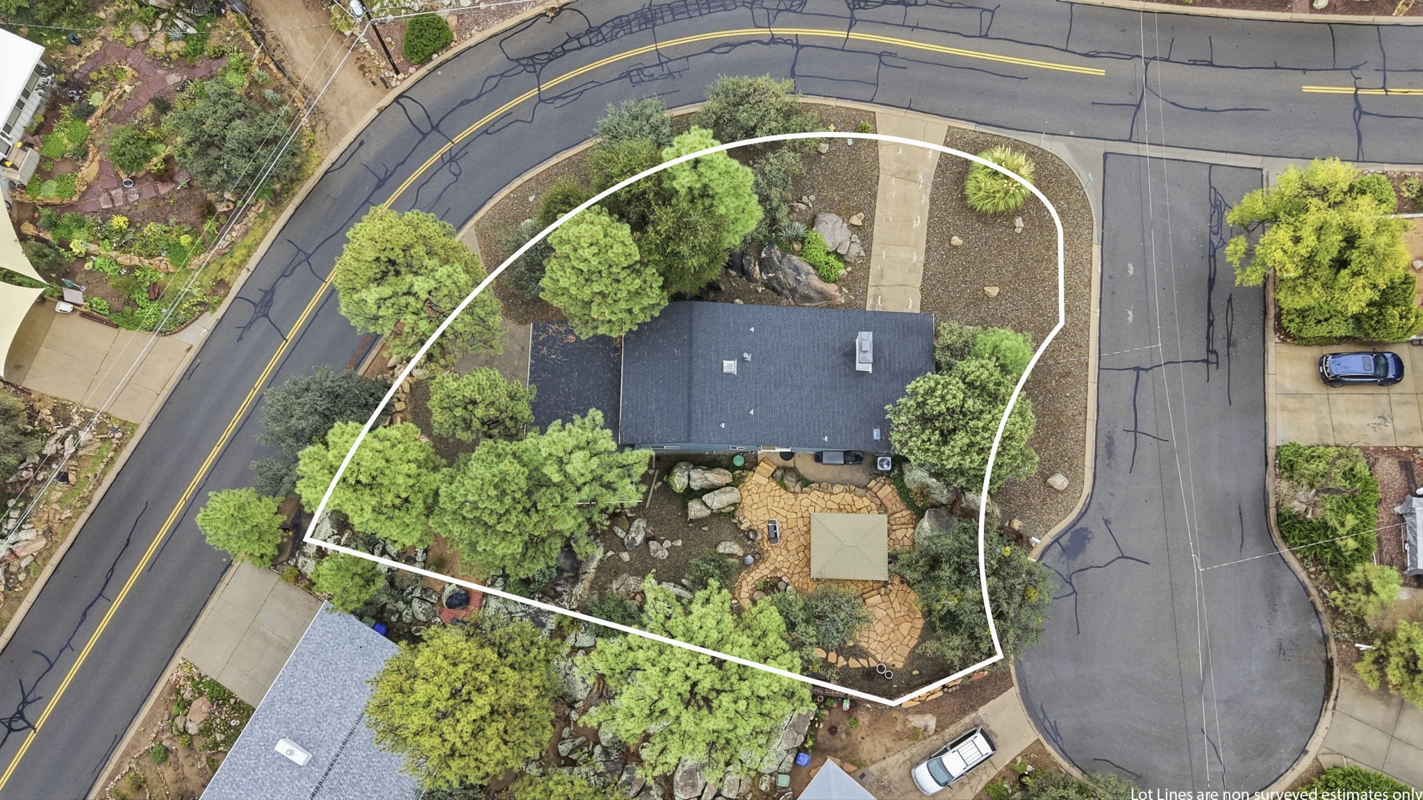 Birds Eye Lot Line