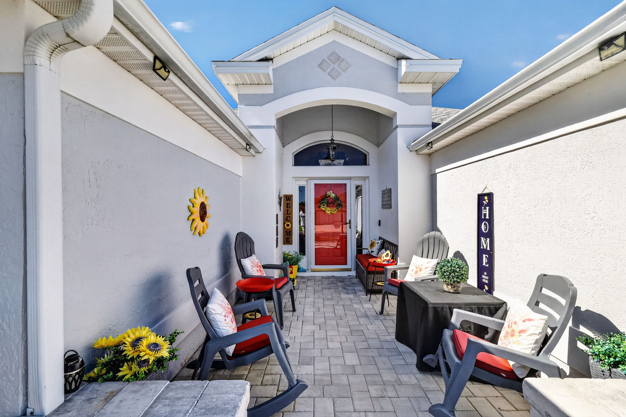 Front Paver Patio and Entry