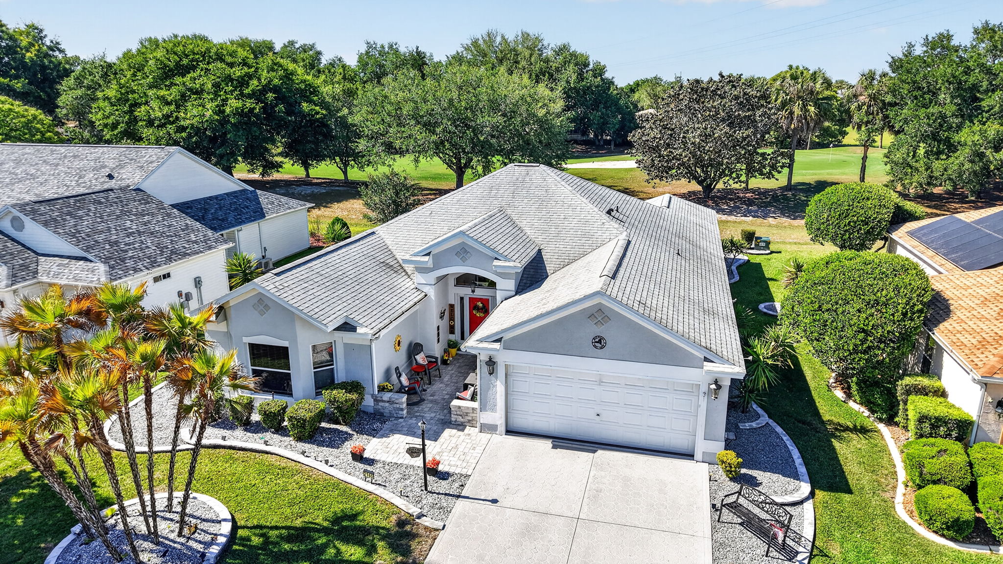 Front Elevation with Golf Front Views