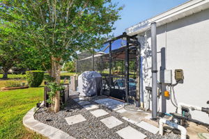 Side Paver Grilling Area