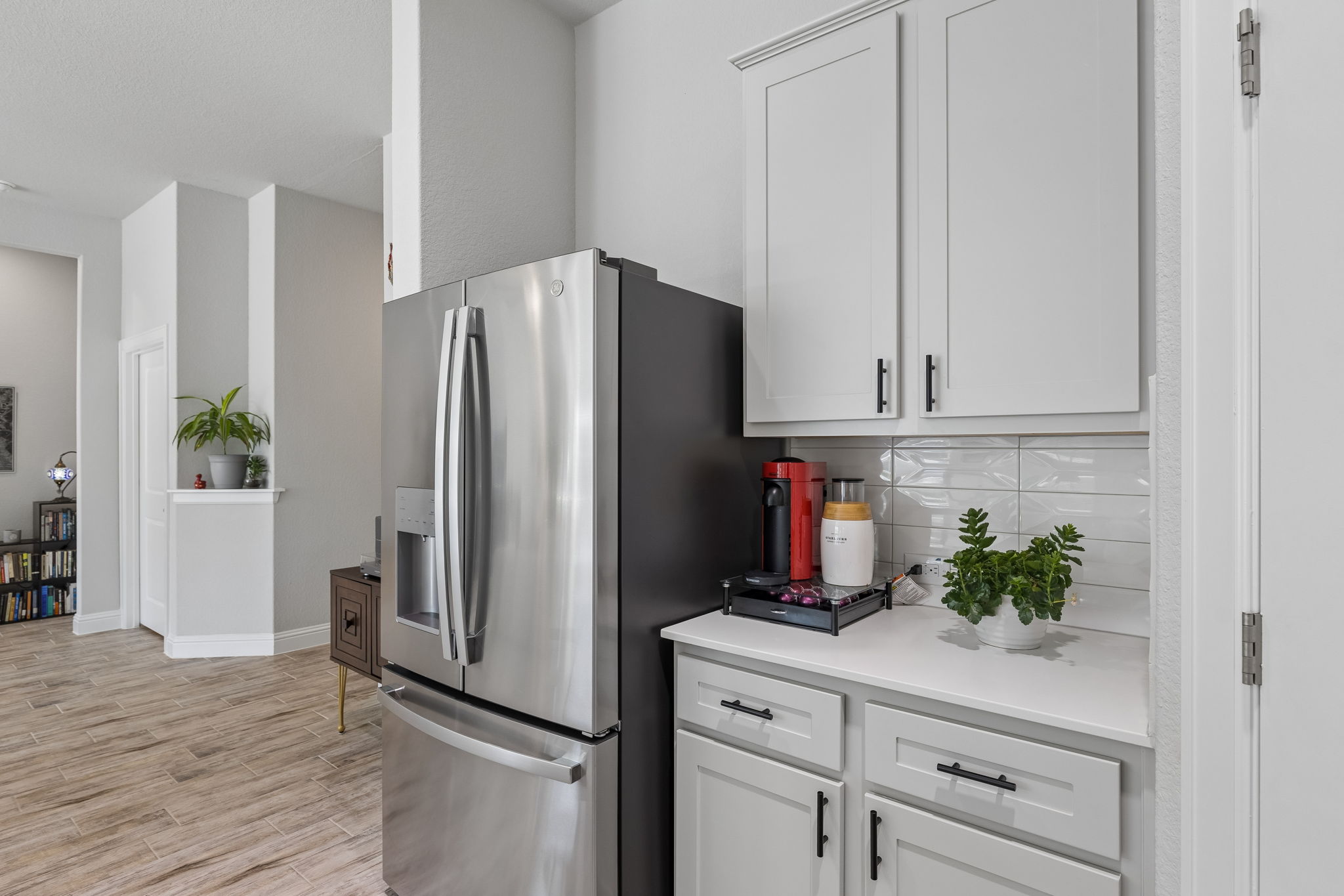 Additional counter space for a coffee station