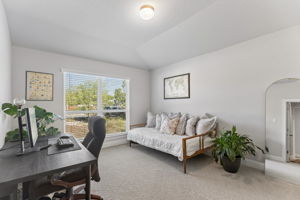Bedroom currently used as a home office