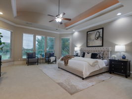 Newly staged primary suite.
