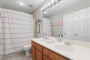 Additional full bathroom on the top level