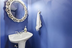 Half bathroom on the main level