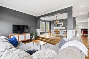 Hardwoods are throughout main and top levels