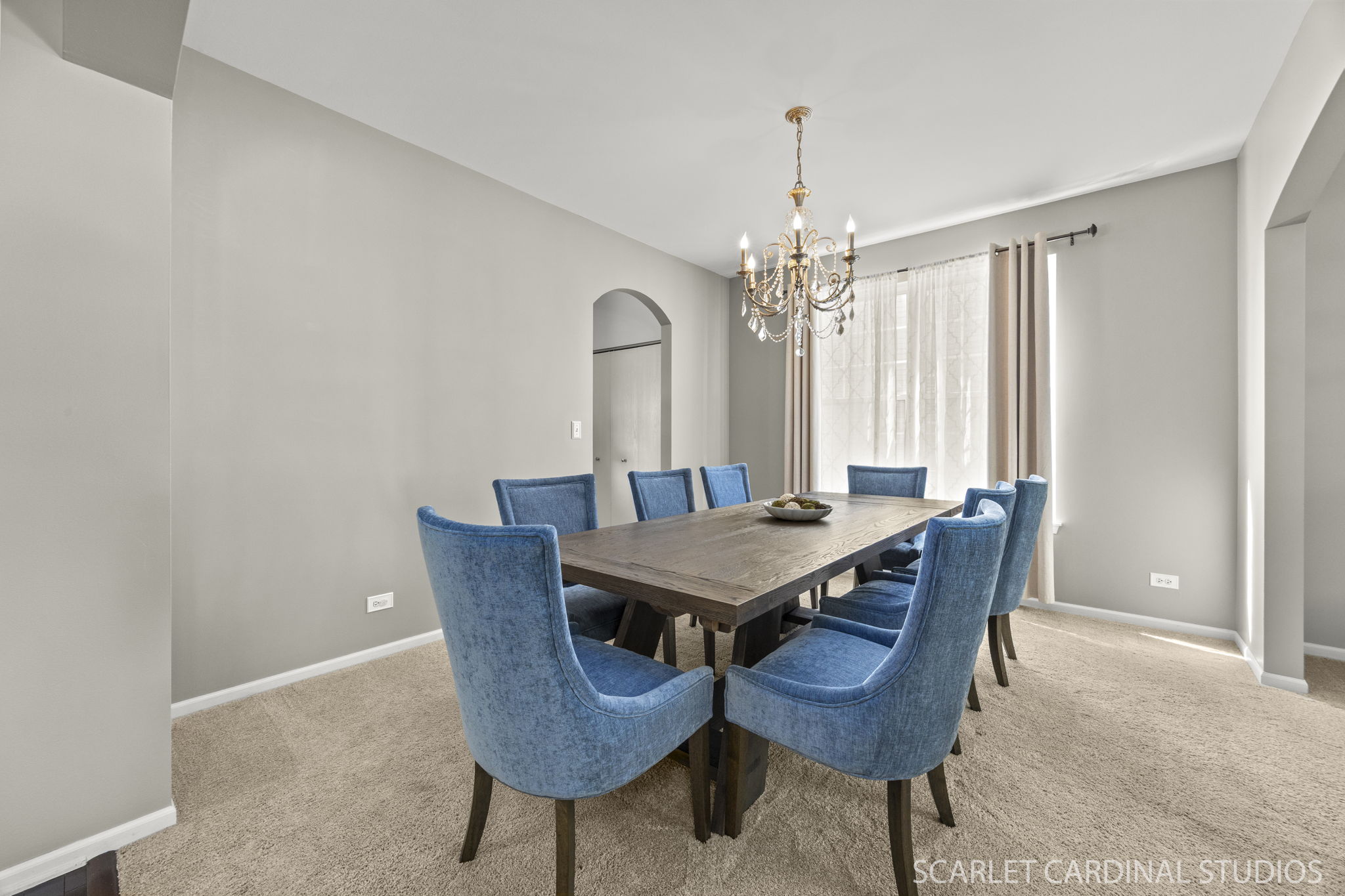 Designed for connection, the dining room adjoins the living space to fit every entertaining style and occasion