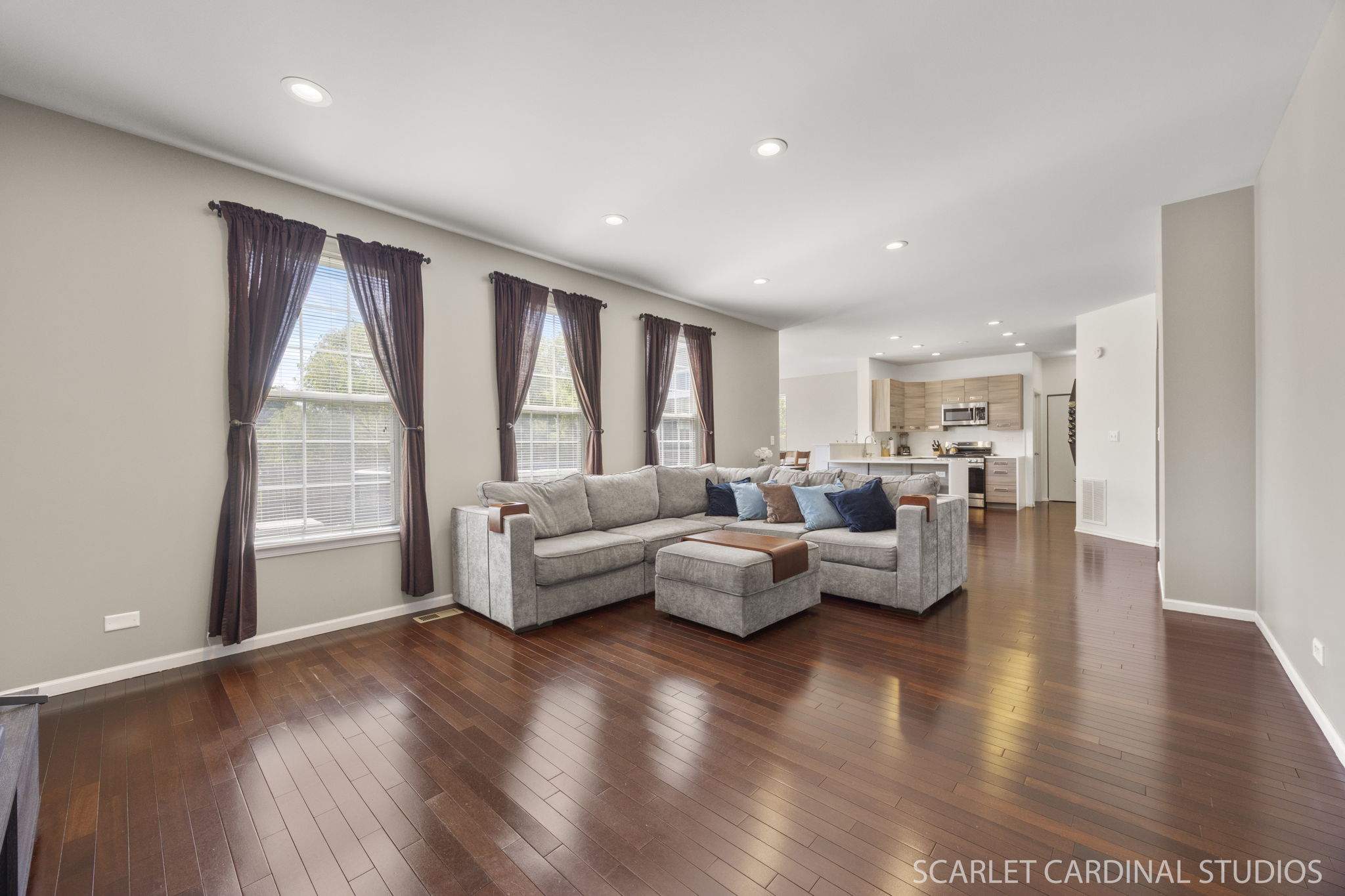 The heart of the home! Kitchen, family room, and casual dining area all come together in one open, welcoming space.