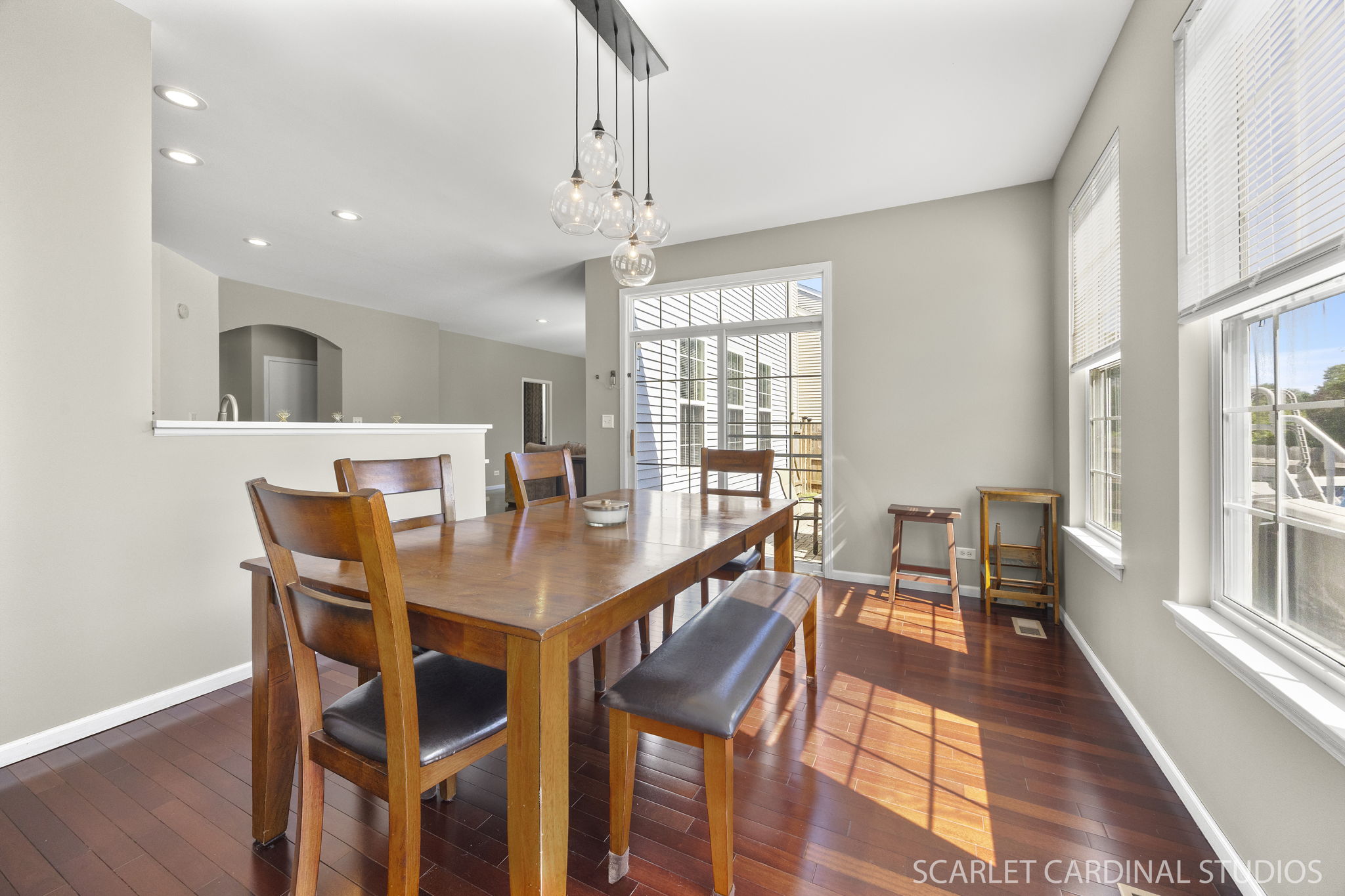 The heart of the home! Kitchen, family room, and casual dining area all come together in one open, welcoming space.