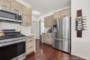 Stylishly updated kitchen with a sleek, modern design