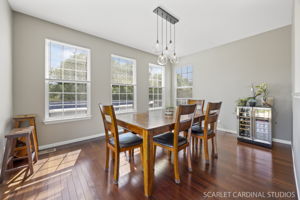 Family-friendly dining space with views of the backyard and pool, so you’re always close to the action