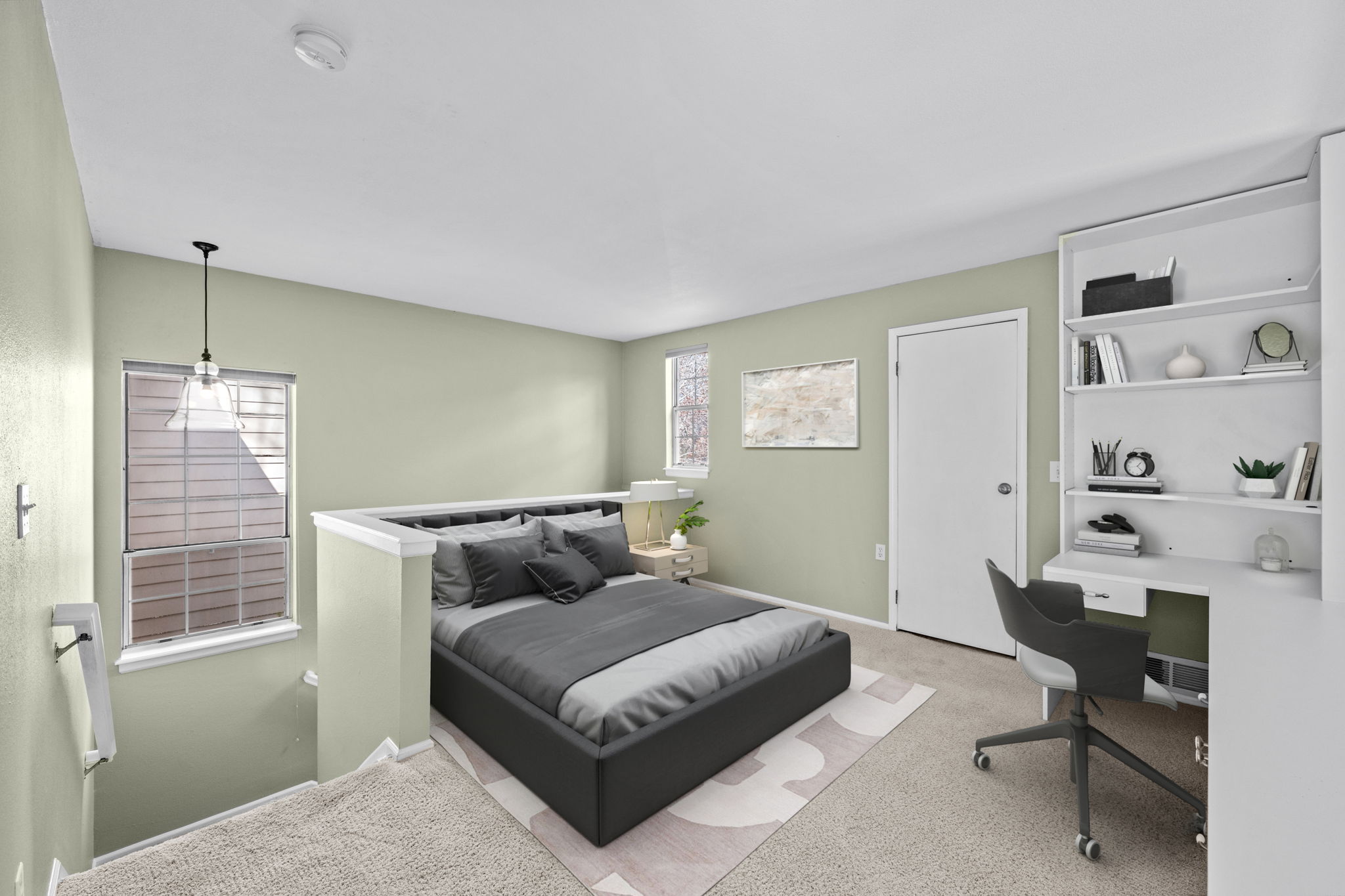 Upper Level Primary Bedroom Virtual Staging