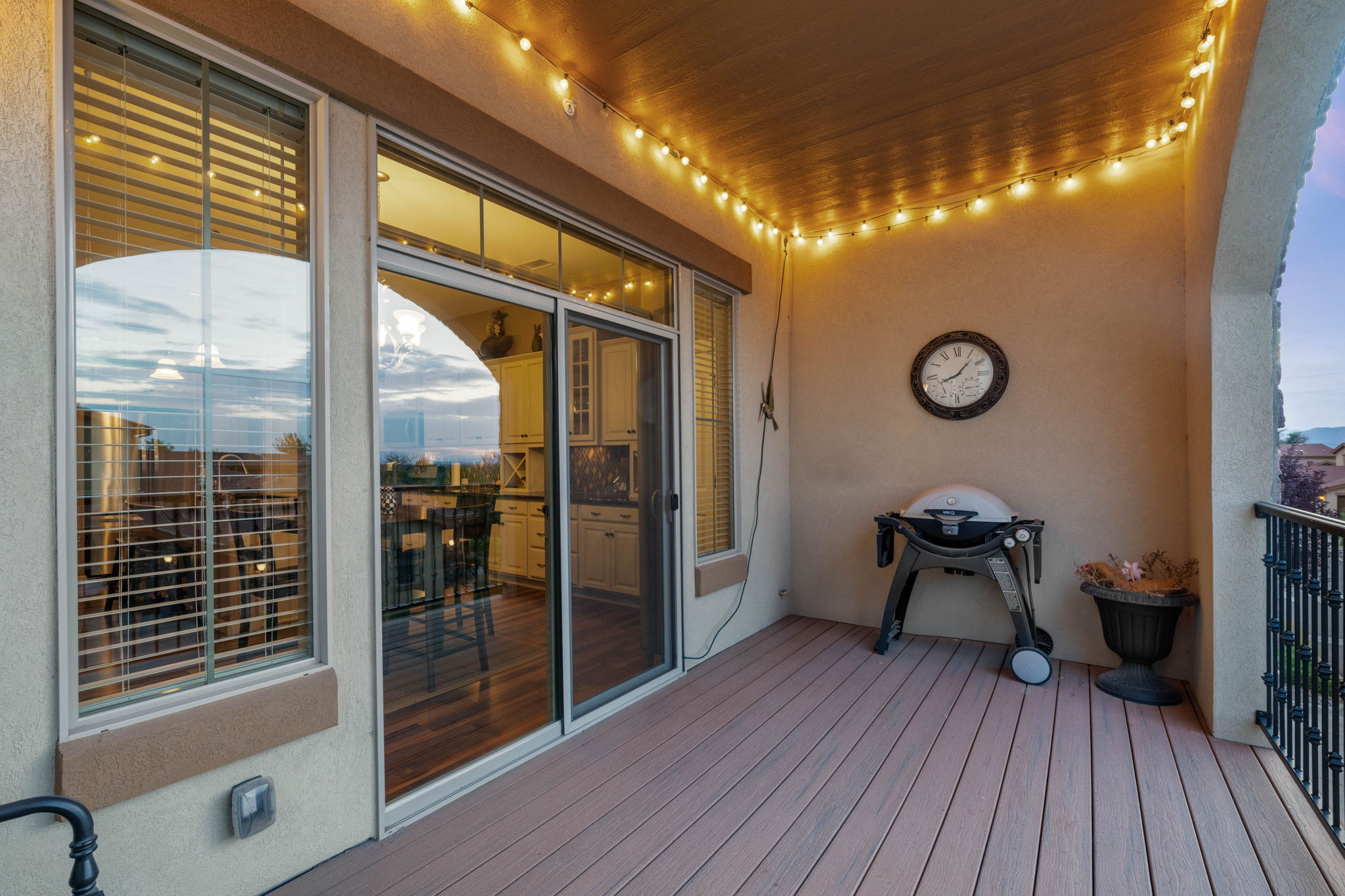 View from patio looking inside your new home