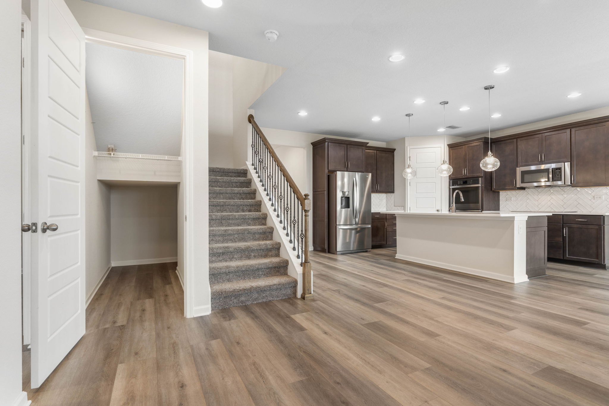 Large Storage Space under stairs