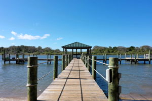 Large Dock on Intracoastal Waterway