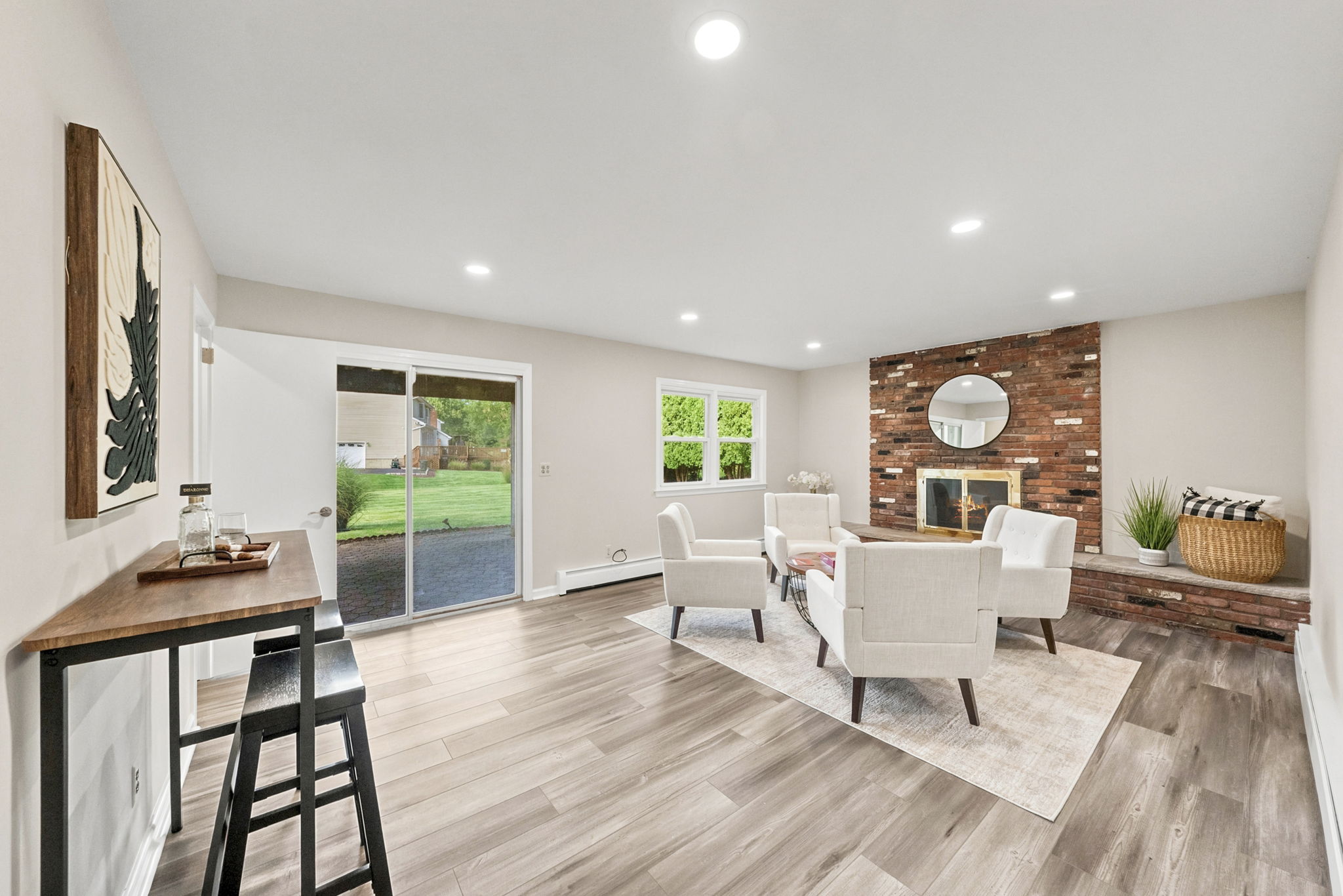 Family Room-Ground Level-Sliders to Patio