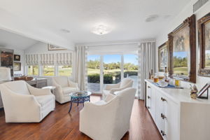 Sitting Area with Golf Views