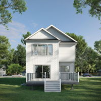 Rendering of Back View of Home
