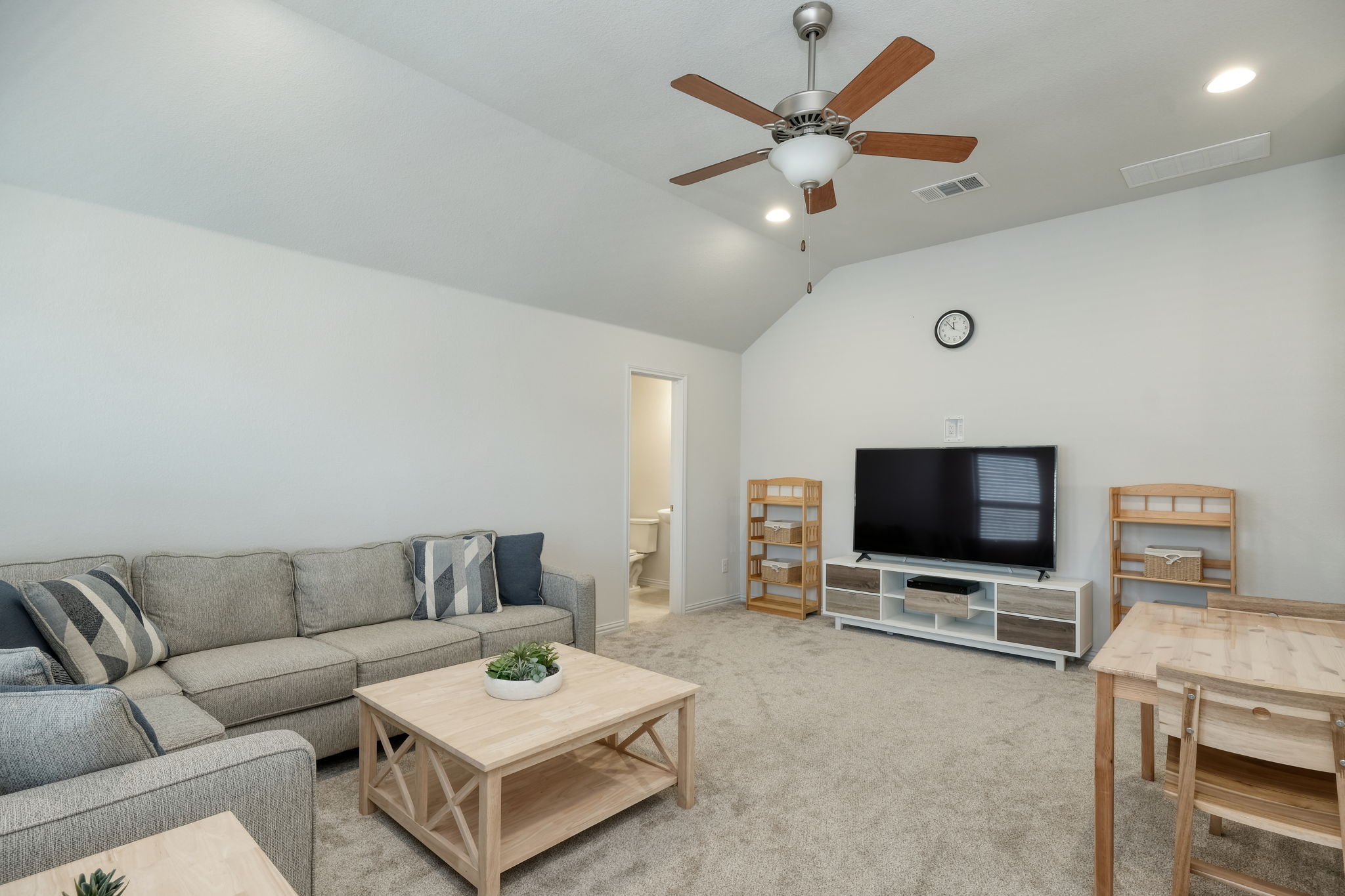 Upstairs Bonus Room and Half Bathroom