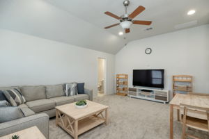 Upstairs Bonus Room and Half Bathroom