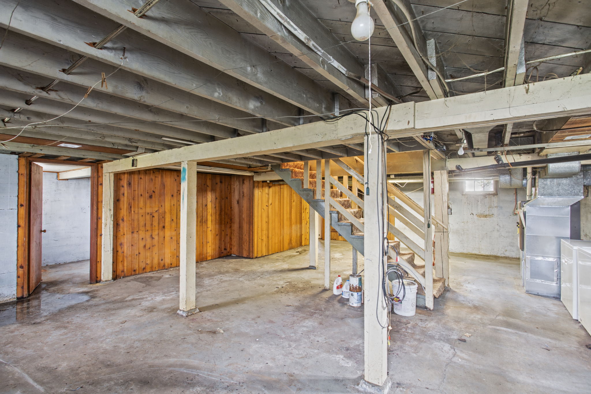 Basement includes two semi-finished storage rooms, a separate canning room, exterior access and a newer gas furnace.