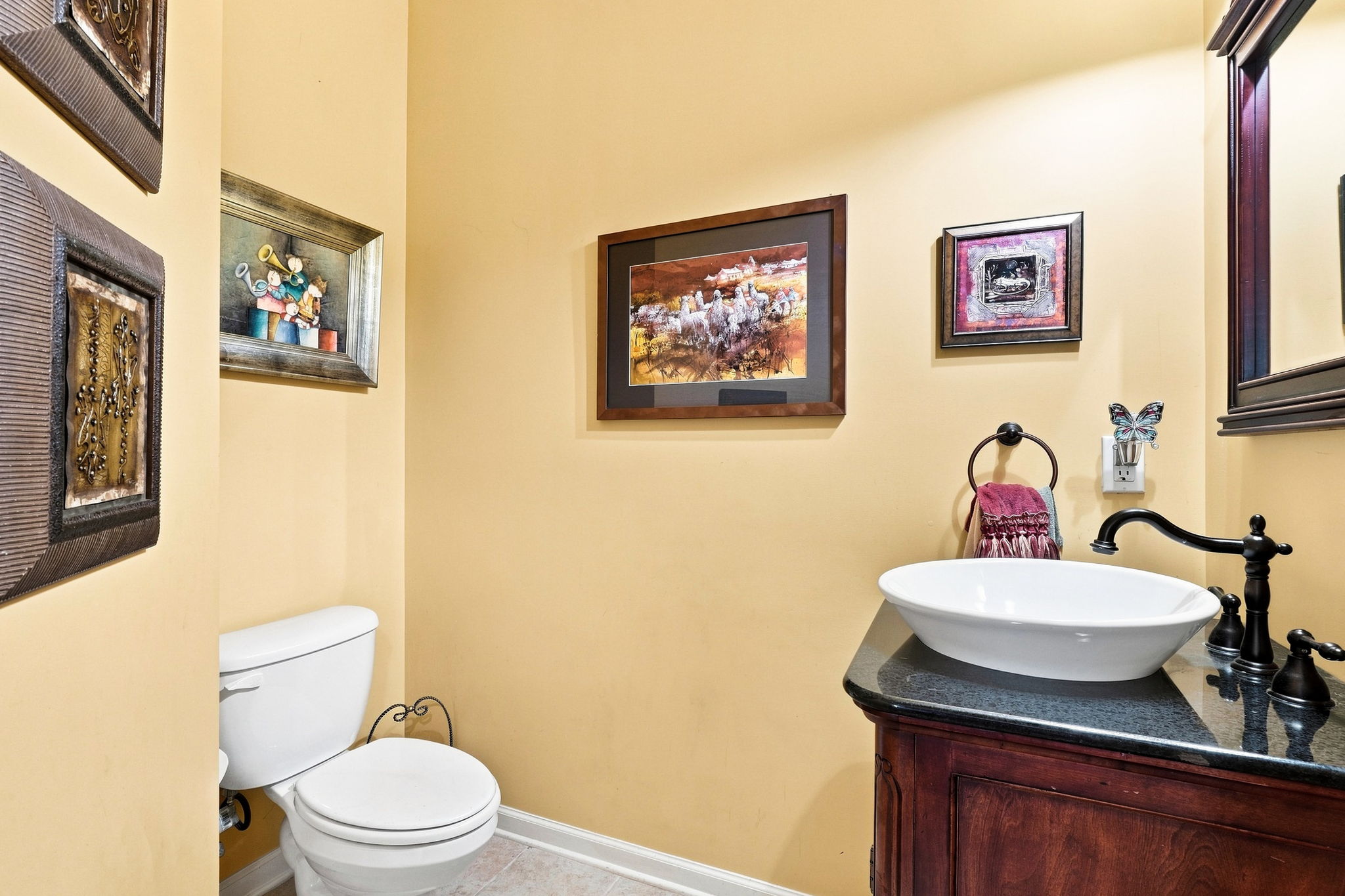 Powder Room on Main Living Area