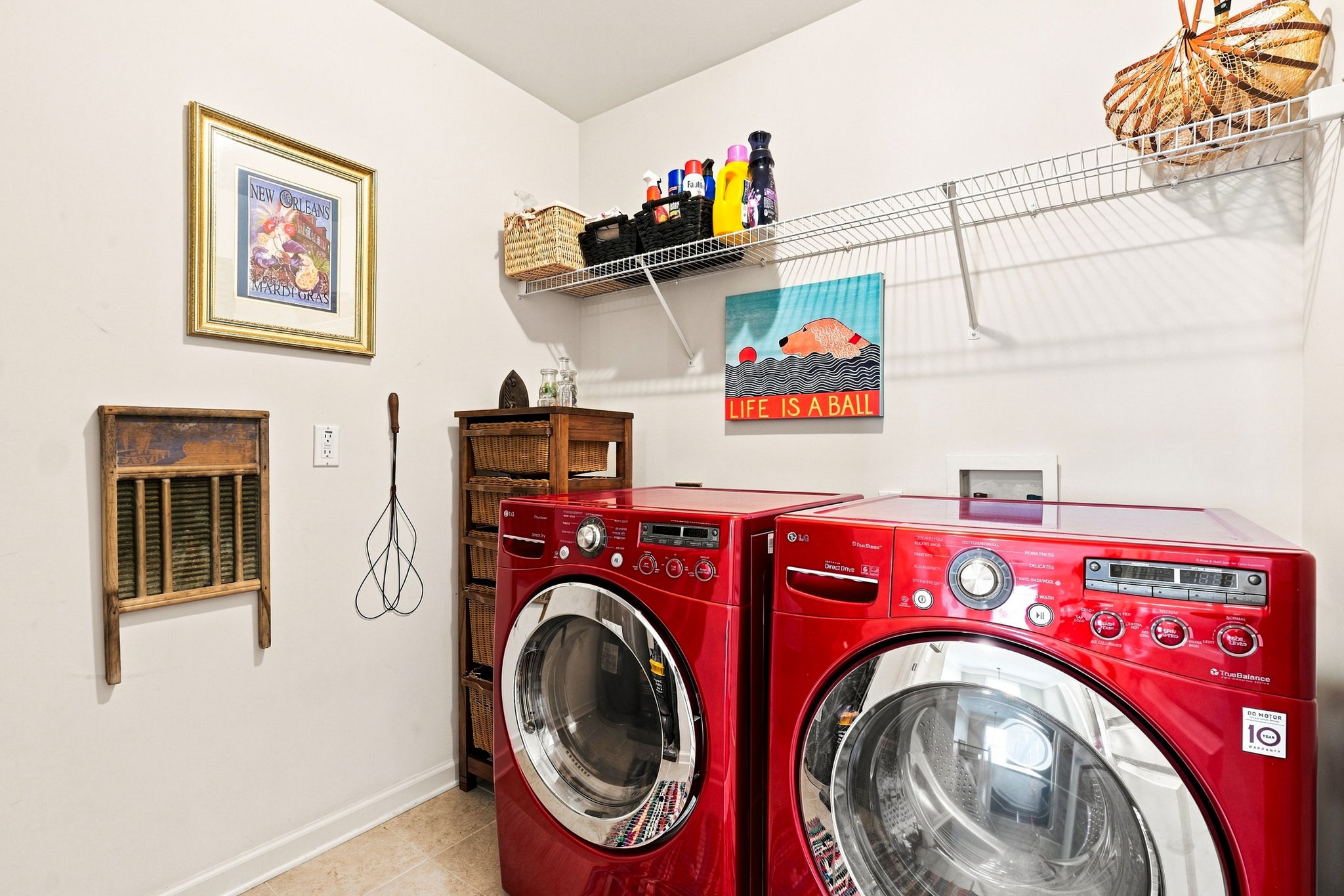 Large Laundry Room is located in the upstairs hallway with easy access to the bedrooms