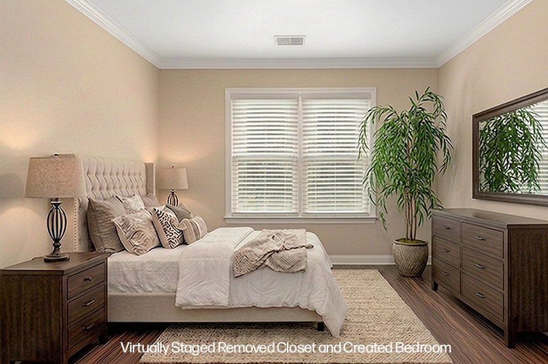 Reimagined for YOU with NO CLOSET system!  Seller can remove closet system prior to closing should you desire!