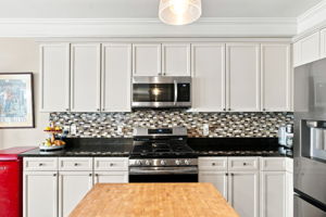 Kitchen Island is movable.