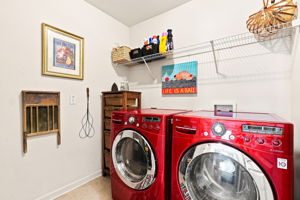 Large Laundry Room is located in the upstairs hallway with easy access to the bedrooms