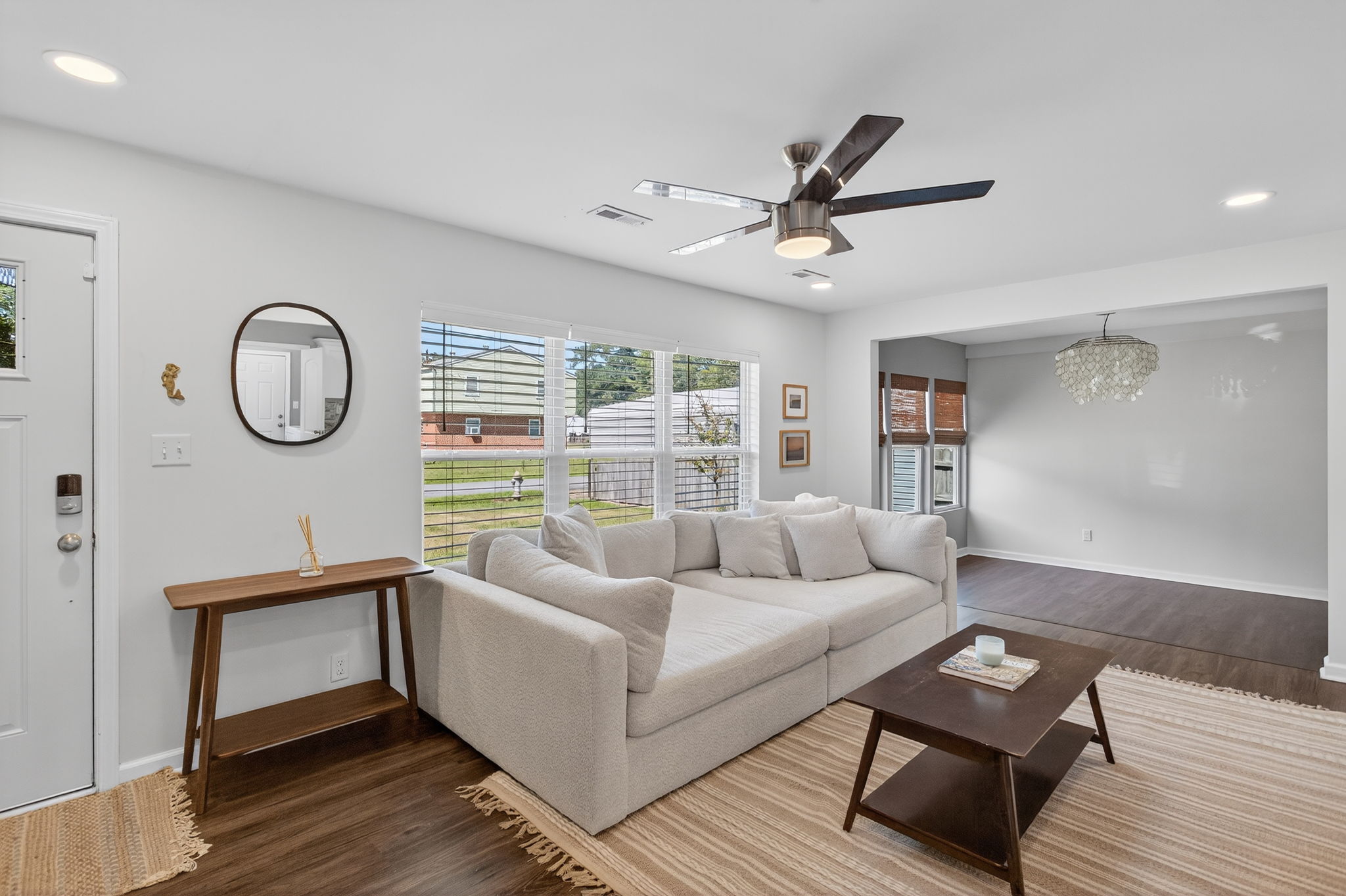 Open concept living with easy flow.