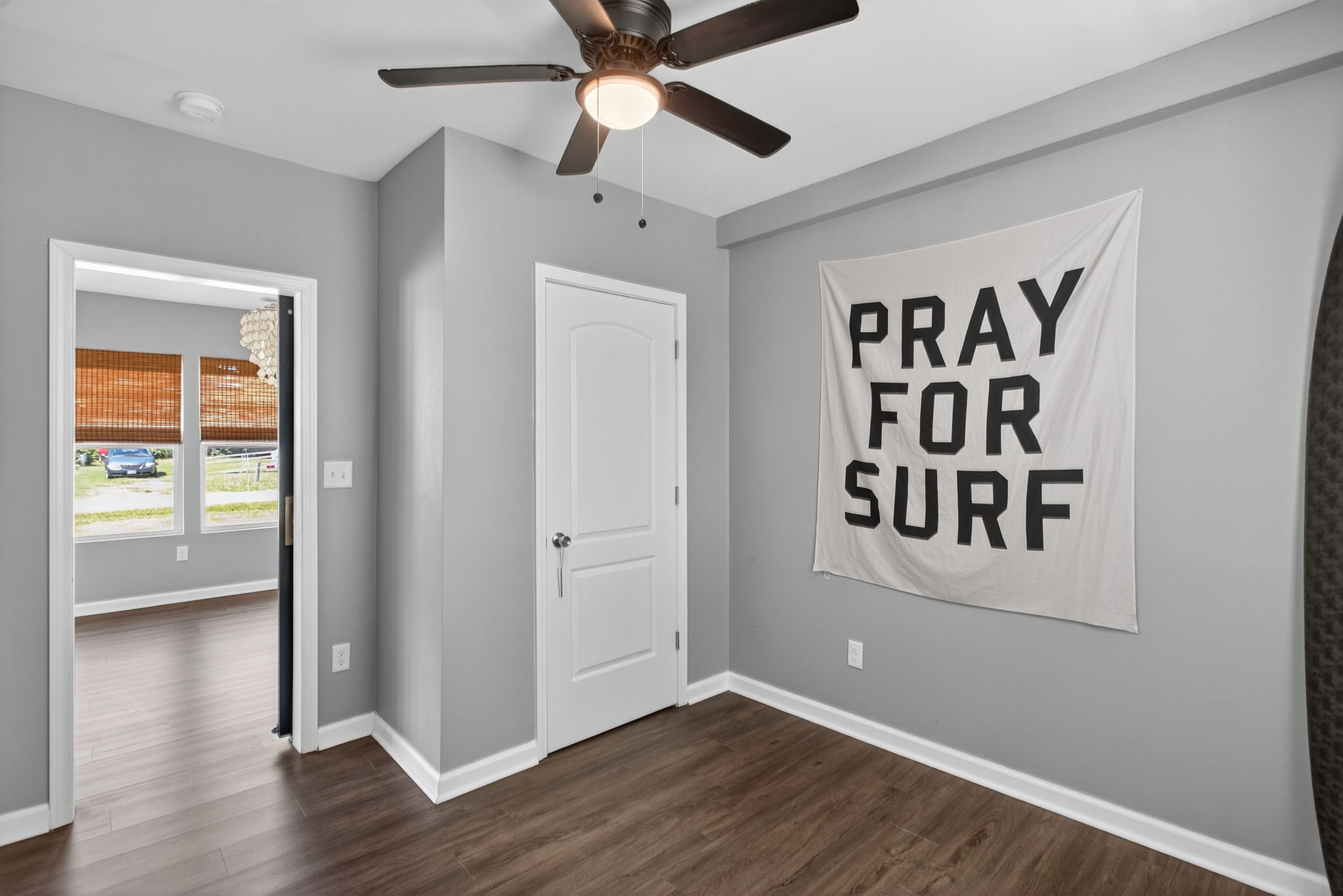 Great closet space and updated flooring.