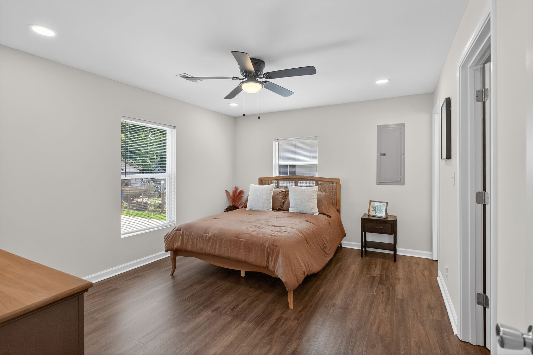 Bright and spacious primary bedroom.