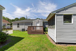 Enjoy the peaceful fenced backyard.