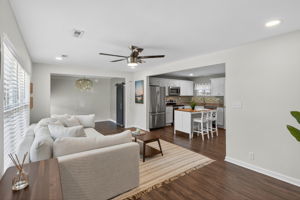 Fresh flooring and natural light throughout.