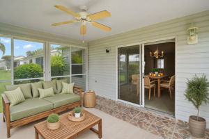 Virtually Staged-  Enclosed Lanai
