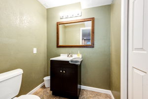 Basement half bathroom