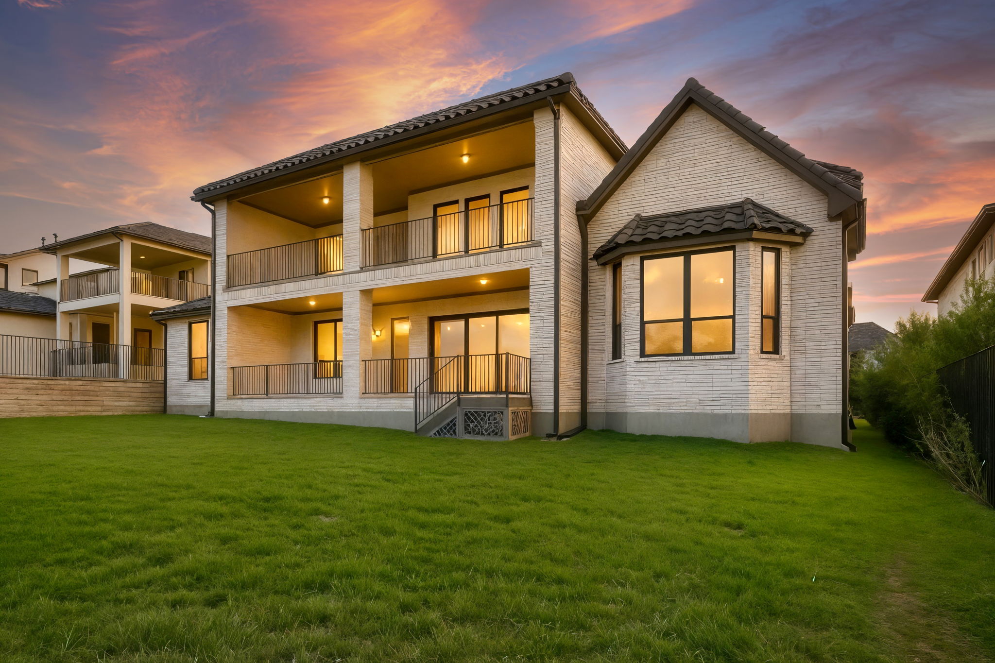 Virtual Twilight of Back of Home