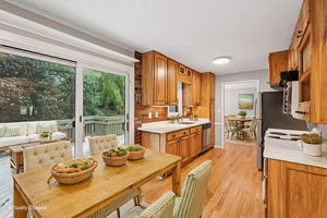 Kitchen w/Breakfast Area & Access to Deck