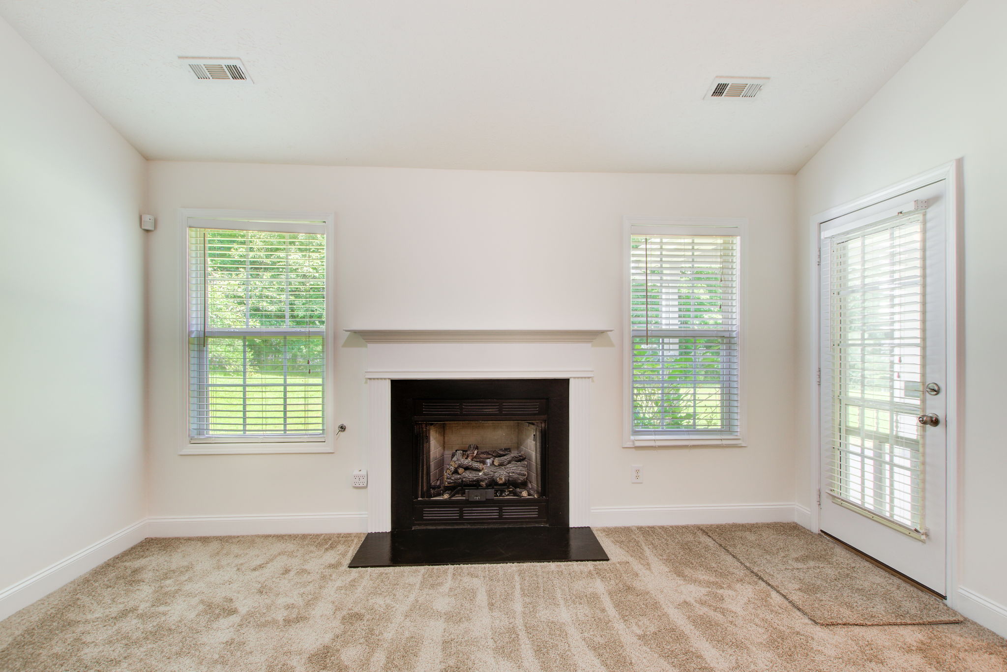 6 Living Room B Fireplace Detail w Patio Walkout