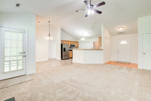 10 Living Room C w Patio Walkout BA + Kitchen