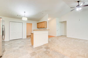 11 Breakfast Area w Kitchen + LR