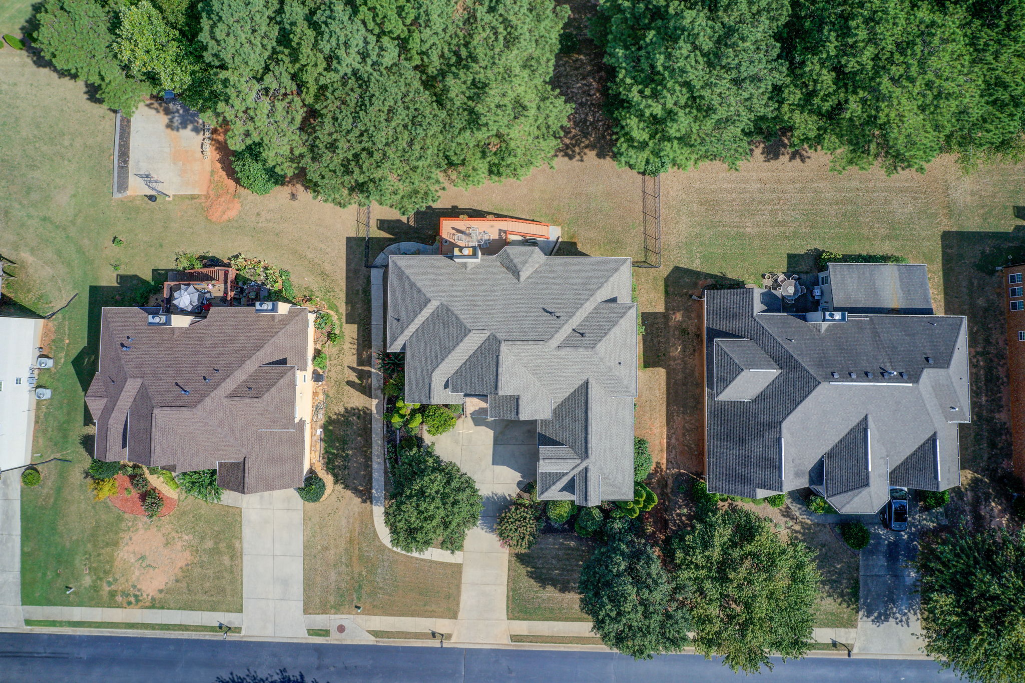 50 Aerial Lot + Neighborhood Bird's Eye View