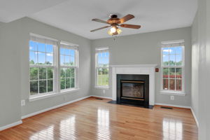 Main level Bump-out with fireplace!