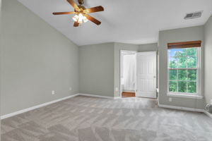 Primary Suite with high ceilings!