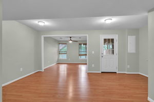 large & open lower level!