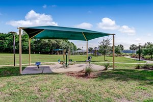 One of the exercise areas in Egans Creek Park