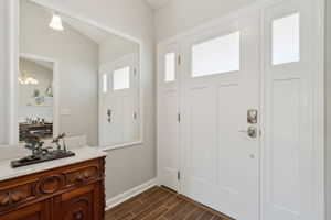 Foyer which also includes a Coat Closet