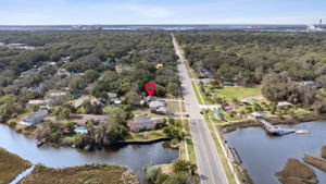 Western View to Historic Downtown Fernandina Beach and the Amelia River